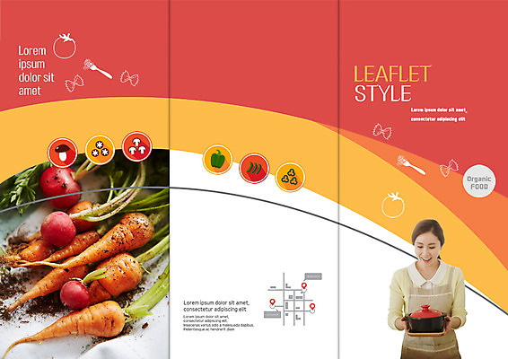 PSD 템플릿 표지디자인 북디자인 출판디자인 여자 표지 리플렛 북커버 3단접지 한명 팜플렛 상반신 성인 30대 당근 한국인 냄비 주부 약도 적환무 이미지템플릿 1 지도 뿌리채소 사람 동양인 장년 솥 무 파일형식