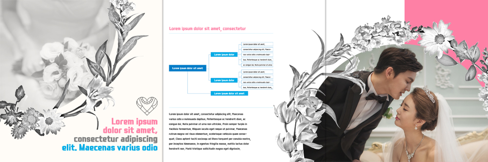 PSD 템플릿 표지디자인 북디자인 커플 출판디자인 여자 남자 내지 신부 리플렛 부케 웨딩드레스 신랑 결혼 북커버 3단접지 키스 정장 턱시도 팜플렛 상반신 20대 성인 두명 한국인 이미지템플릿 드레스 옷 꽃다발 관계 사람 동양인 이벤트 청년 애정표현 파일형식