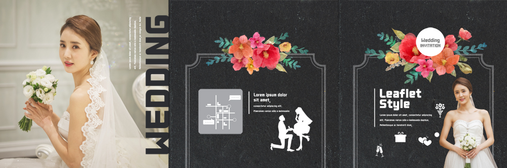 PSD 템플릿 표지디자인 북디자인 커플 출판디자인 여자 표지 남자 꽃 실루엣 신부 리플렛 부케 웨딩드레스 신랑 결혼 프로포즈 북커버 3단접지 팜플렛 여러명 20대 성인 한국인 약도 이미지템플릿 식물 드레스 꽃다발 다수 지도 관계 촬영기법 사람 동양인 이벤트 청년 파일형식
