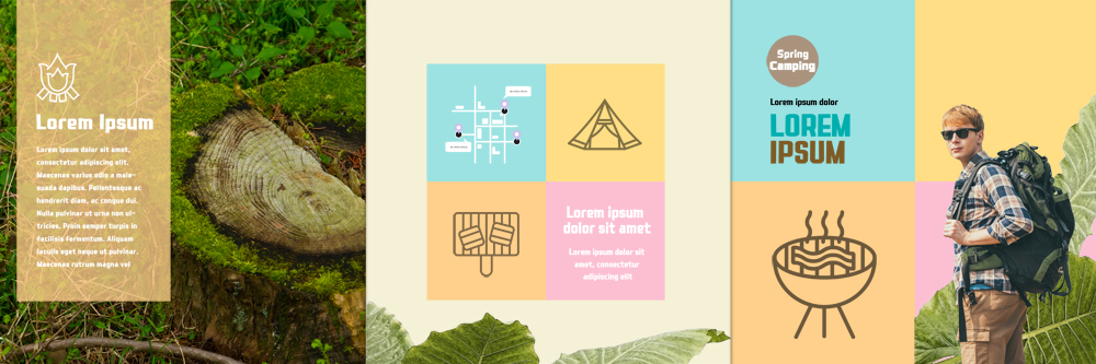 PSD 서양인 템플릿 표지디자인 북디자인 출판디자인 표지 남자 리플렛 여행 북커버 3단접지 배낭 텐트 한명 팜플렛 상반신 성인 옆모습 선글라스 캠핑 그릴 약도 나무밑둥 이미지템플릿 외국인 나무 1 안경 뷰포인트 지도 가방 주방용품 레저 캠핑도구 사람 파일형식