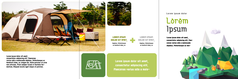 PSD 템플릿 표지디자인 북디자인 출판디자인 내지 리플렛 여행 북커버 3단접지 산 텐트 팜플렛 사람없음 캠핑 이미지템플릿 레저 캠핑도구 파일형식