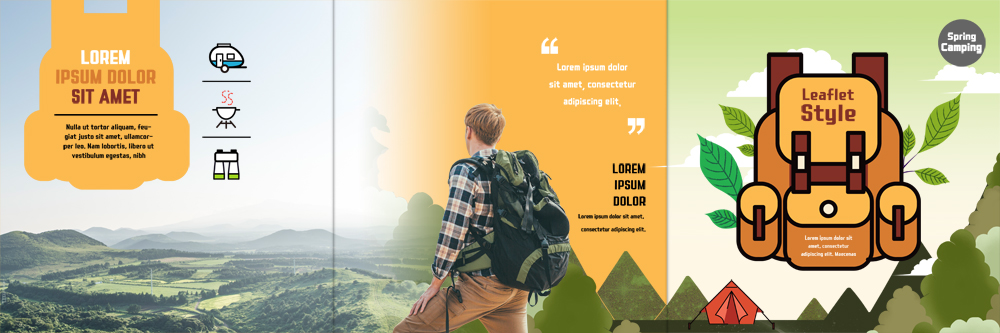 PSD 서양인 템플릿 표지디자인 북디자인 출판디자인 표지 남자 리플렛 북커버 3단접지 배낭 산 텐트 한명 팜플렛 상반신 성인 뒷모습 등산 캠핑 이미지템플릿 외국인 1 뷰포인트 가방 레저 캠핑도구 사람 트래킹 파일형식