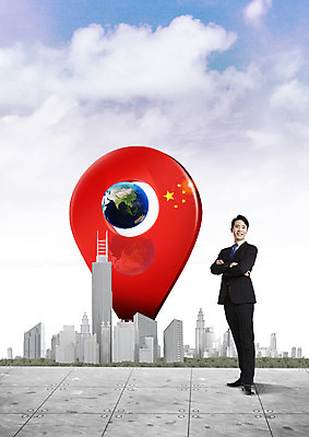 전신 PSD 구름 편집 편집이미지 남자 별 지구 비즈니스 하늘 한명 서기 웃음 빌딩 성인 30대 팔짱 글로벌비즈니스 중국 한국인 비즈니스맨 오성홍기 이미지편집 자연요소 1 아시아 모션 표정 사람 동양인 건물 장년 글로벌 직장인 국기 파일형식