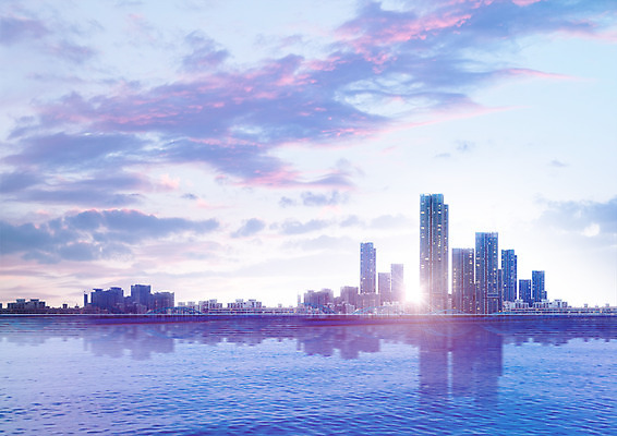 PSD 구름 편집 편집이미지 바다 비즈니스 하늘 물그림자 빌딩 사람없음 노을 도시 이미지편집 자연요소 그림자 건물 파일형식