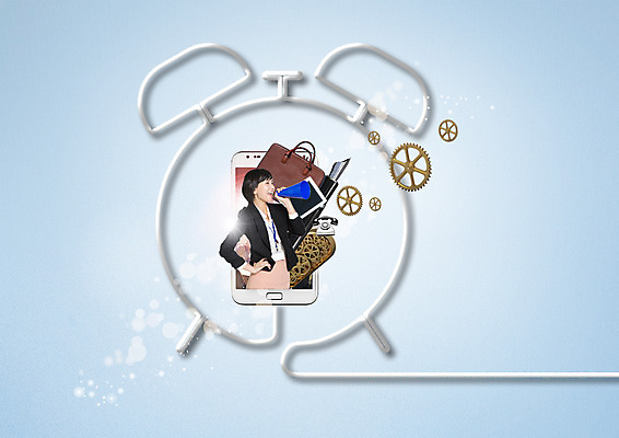 PSD 편집 편집이미지 여자 서류가방 비즈니스 한명 상반신 20대 성인 스마트폰 만년필 확성기 외침 한국인 자명종 비즈니스우먼 톱니바퀴 이미지편집 1 시계 가방 사람 동양인 청년 핸드폰 스마트기기 펜 소리 알람 직장인 파일형식