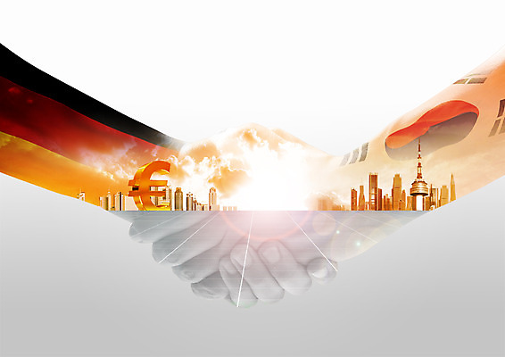 PSD 구름 편집 편집이미지 손 실루엣 비즈니스 하늘 악수 한국 독일 협상 빌딩 신체부위 노을 탑 글로벌비즈니스 유로 태극기 독일국기 이미지편집 자연요소 건축물 유럽 아시아 돈 촬영기법 사람 손짓 건물 글로벌 국기 파일형식