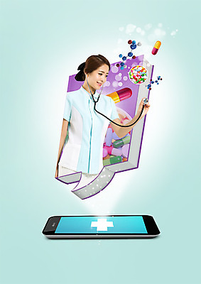 PSD 편집 편집이미지 여자 말풍선 의학 청진기 한명 웃음 상반신 20대 성인 책 스마트폰 알약 한국인 간호사 분자구조모형 이미지편집 1 의료기기 표정 사람 동양인 청년 핸드폰 스마트기기 약 모형 의료진 분자구조 파일형식