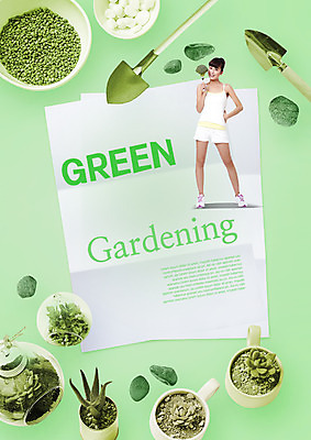 전신 PSD 외국인 편집 편집이미지 여자 화분 종이 한명 서기 동양인 20대 성인 돌_바위 브로콜리 모종삽 원예 조경 유리그릇 다육식물 이미지편집 식물 1 그릇 채소 모션 유리 사람 인종 청년 취미 삽 파일형식