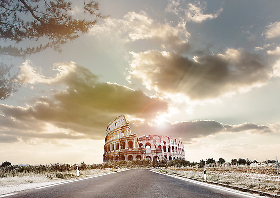 PSD 구름 편집 편집이미지 건축물 도로 해외여행 여행 하늘 사람없음 관광지 햇빛 노을 이탈리아 콜로세움 이미지편집 자연요소 해외 건축 유럽 길 교통시설 태양 로마 파일형식