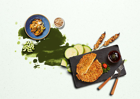 PSD 편집 편집이미지 접시 음식 포크 캘리그라피 호박 밥 사람없음 꼬치 나이프 돈가스 일본음식 이미지편집 식기 채소 칼 커틀릿 파일형식