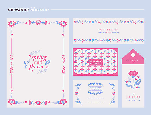 식물 템플릿 꽃 분홍색 백그라운드 카드템플릿 명함 프레임 사람없음 봄 편지지 엽서 꽃프레임 북마크 이미지템플릿 AI파일 계절 컬러 카드_감사 편지 파일형식 벡터