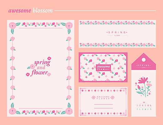 식물 템플릿 꽃 분홍색 백그라운드 카드템플릿 명함 프레임 사람없음 봄 편지지 엽서 꽃프레임 북마크 이미지템플릿 AI파일 계절 컬러 카드_감사 편지 파일형식 벡터