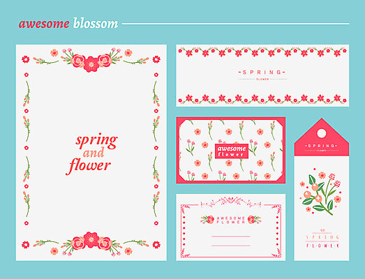 식물 템플릿 꽃 분홍색 백그라운드 카드템플릿 명함 프레임 사람없음 봄 편지지 엽서 꽃프레임 북마크 이미지템플릿 AI파일 계절 컬러 카드_감사 편지 파일형식 벡터