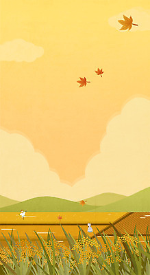 PSD 여자 단풍 일러스트 청소년 산 논 한명 소녀 상반신 벼 가을 허수아비 국내일러스트 1 계절 어린이 잎 농업 곡류 사람 파일형식