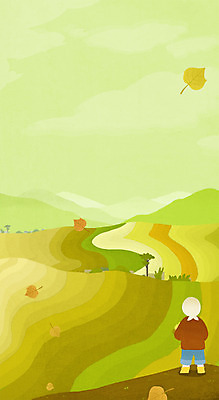 전신 PSD 여자 밭 일러스트 청소년 하늘 산 한명 소녀 가을 농촌 은행잎 국내일러스트 1 계절 어린이 잎 농업 사람 시골 파일형식