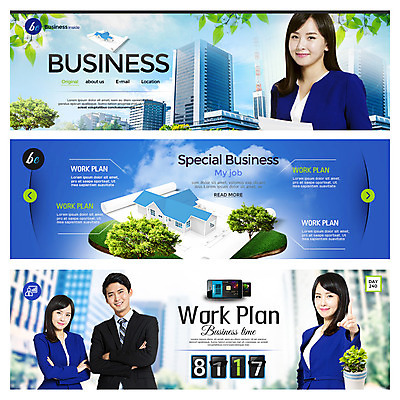 PSD 템플릿 배너 여자 남자 웹템플릿 빌딩 여러명 20대 성인 한국인 비즈니스맨 비즈니스우먼 이벤트배너 웹배너 성인만 이미지템플릿 다수 비즈니스 사람 동양인 청년 건물 직장인 파일형식