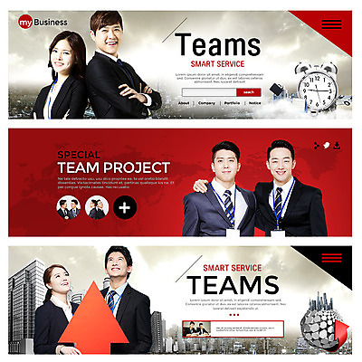 PSD 템플릿 배너 여자 남자 화살표 웹템플릿 여러명 20대 성인 한국인 자명종 비즈니스맨 비즈니스우먼 이벤트배너 웹배너 이미지템플릿 시계 다수 비즈니스 사람 동양인 청년 알람 직장인 파일형식