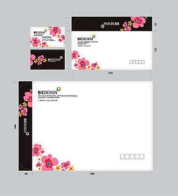 템플릿 꽃 꽃무늬 패턴 명함 명함템플릿 서류봉투 편지봉투 사람없음 세트 패키지 봉투템플릿 우편봉투 비즈디자인 봉투디자인 이미지템플릿 AI파일 식물 무늬 봉투 편지 우편물 파일형식 벡터