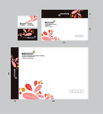 템플릿 꽃잎 무늬 패턴 명함 명함템플릿 서류봉투 편지봉투 사람없음 세트 패키지 봉투템플릿 우편봉투 비즈디자인 봉투디자인 이미지템플릿 AI파일 꽃 봉투 편지 우편물 파일형식 벡터