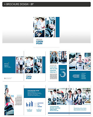 서양인 외국인 템플릿 여자 남자 ZIP 건강 팜플렛 여러명 성인 운동 헬스 헬스장 인디자인 INDD 이미지템플릿 다수 사람 인종 파일형식