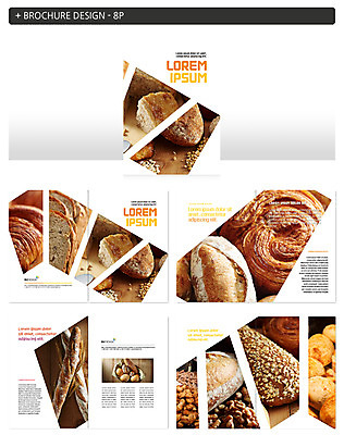 템플릿 ZIP 빵 팜플렛 사람없음 인디자인 INDD 이미지템플릿 음식 파일형식