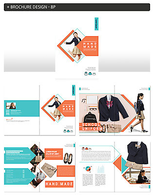 템플릿 여자 교복 ZIP 청소년 팜플렛 여러명 10대 한국인 십대여자만 인디자인 INDD 이미지템플릿 옷 다수 사람 동양인 여자만 십대만 파일형식