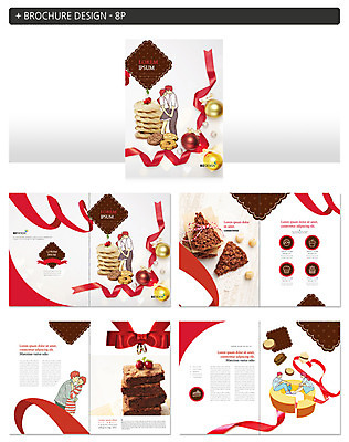 템플릿 커플 여자 남자 ZIP 리본 팜플렛 여러명 쿠키 장식볼 초코쿠키 인디자인 INDD 이미지템플릿 다수 관계 디저트 사람 장식 파일형식