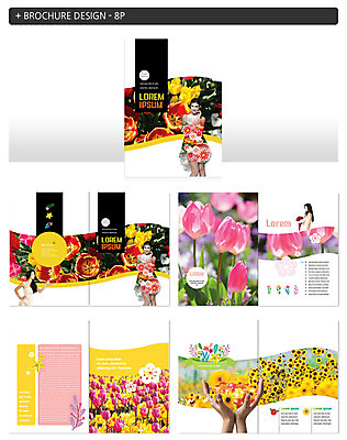 서양인 외국인 템플릿 손 여자 꽃 ZIP 해바라기 팜플렛 여러명 20대 성인 신체부위 튤립 성인여자만 인디자인 INDD 이미지템플릿 식물 다수 사람 인종 청년 여자만 성인만 파일형식