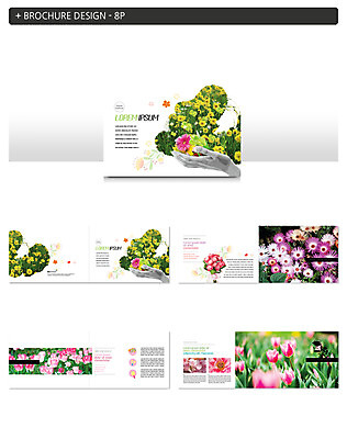 템플릿 손 꽃 ZIP 팜플렛 신체부위 인디자인 INDD 이미지템플릿 식물 사람 파일형식