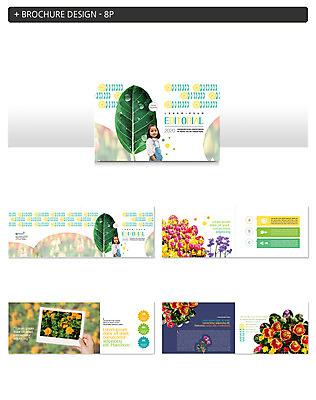 템플릿 손 여자 꽃 ZIP 어린이 잎 팜플렛 두명 신체부위 한국인 인디자인 INDD 이미지템플릿 식물 사람 동양인 파일형식