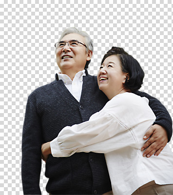 편집이미지 응시 여자 할아버지 노년 남자 할머니 포옹 휴식 서기 웃음 상반신 두명 앞모습 옆모습 노부부 다정 한국인 60대 PNG 노인만 편집소스 부부 시선 뷰포인트 컨셉 안기 모션 표정 사람 동양인 성인 성인만 파일형식 커플 인종 관계