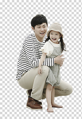 전신 편집이미지 여자 남자 딸 행복 어린이 가족 안기 서기 웃음 앉기 두명 옆모습 30대 화목 한국인 아빠 PNG 부녀 편집소스 감정 뷰포인트 컨셉 관계 모션 표정 사람 동양인 장년 파일형식