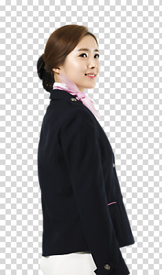 편집이미지 응시 여자 유니폼 한명 웃음 상반신 20대 성인 옆모습 한국인 뒤돌아보기 승무원 PNG 성인여자한명만 편집소스 직업 1 시선 옷 뷰포인트 모션 표정 사람 동양인 청년 여자한명만 성인여자만 파일형식 인종 여자만 성인만
