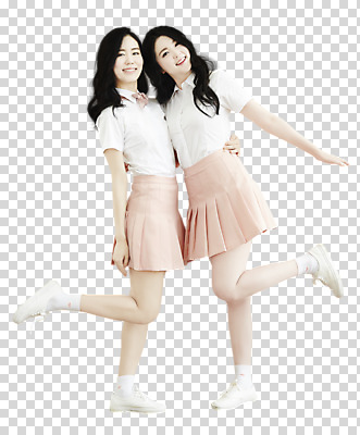 전신 편집이미지 여자 포즈 서기 웃음 20대 성인 두명 옆모습 친구 청춘 우정 한국인 PNG 다리들기 뷰티라이프 성인여자만 트윈룩 편집소스 라이프스타일 옷 뷰포인트 컨셉 관계 모션 표정 사람 동양인 청년 여자만 성인만 파일형식