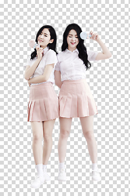 전신 편집이미지 여자 포즈 웃음 들기 20대 성인 두명 앞모습 친구 청춘 우정 한국인 PNG 뷰티라이프 성인여자만 트윈룩 편집소스 손풍기 라이프스타일 옷 뷰포인트 컨셉 관계 모션 표정 사람 동양인 청년 선풍기 휴대용 여자만 성인만 파일형식