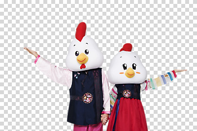 편집이미지 커플 여자 남자 팔벌리기 새해 안내 서기 손짓 상반신 성인 두명 앞모습 손잡기 닭띠 닭 한복 닭캐릭터 PNG 닭머리 동물탈 인형탈 정유년 편집소스 한국전통 뷰포인트 동물캐릭터 관계 모션 조류 사람 십이지신 전통의상 탈 파일형식 2017년