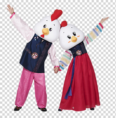 전신 편집이미지 커플 여자 남자 팔벌리기 새해 안내 손짓 성인 두명 앞모습 손잡기 닭띠 닭 한복 닭캐릭터 PNG 닭머리 동물탈 인형탈 정유년 편집소스 한국전통 뷰포인트 동물캐릭터 관계 모션 조류 사람 십이지신 전통의상 탈 파일형식 2017년