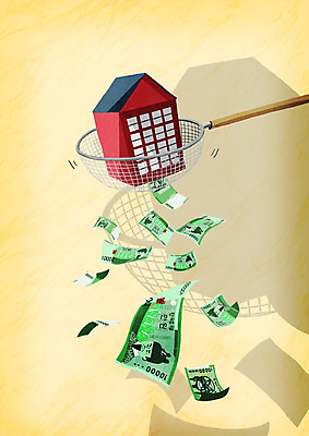 PSD 돈 일러스트 부동산 주택 그림자 사람없음 거품 채망 가격 사회이슈 내집마련 국내일러스트 컨셉 주방용품 건물 재산 파일형식