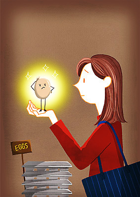 PSD 응시 여자 일러스트 한명 들기 상반신 성인 계란 사회이슈 고민 주부 상승 마트 가치상승 조류독감 국내일러스트 1 시선 감정 컨셉 모션 사람 상점 알 전염병 파일형식