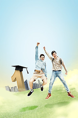 전신 PSD 편집이미지 1 남자 대학생 학사모 졸업 20대 성인 두명 앞모습 친구 점프 한국인 성인남자만 이미지편집 모자_잡화 학생 교육 뷰포인트 관계 모션 사람 동양인 청년 남자만 성인만 파일형식