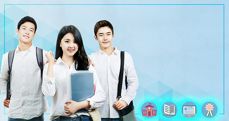 PSD 편집이미지 여자 남자 상반신 20대 성인 앞모습 세명 파이팅 한국인 입학 신입생 성인만 이미지편집 학생 교육 뷰포인트 모션 사람 동양인 청년 파일형식