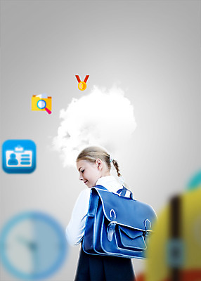 PSD 서양인 외국인 편집이미지 여자 초등학생 책가방 한명 상반신 뒷모습 10대 뒤돌아보기 입학 신입생 소녀한명만 이미지편집 1 학생 교육 뷰포인트 가방 모션 청소년 사람 인종 여자한명만 소녀만 파일형식