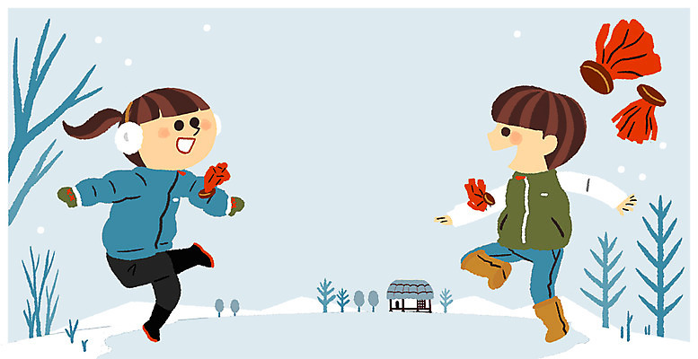 전신 PSD 여자 남자 어린이 겨울 일러스트 두명 마을 전통놀이 시골 즐거움 제기차기 국내일러스트 전통 계절 감정 놀이 사람 파일형식