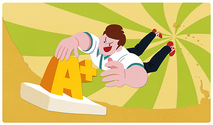 전신 PSD 학생 남자 교복 스포츠 일러스트 청소년 한명 10대 시험 야구 성적 에이플러스 슬라이딩 국내일러스트 1 옷 교육 사람 구기 점수 파일형식