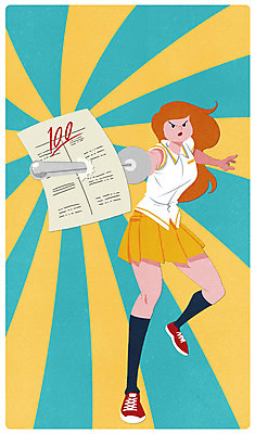 전신 PSD 학생 여자 교복 스포츠 일러스트 청소년 한명 10대 시험 성적 시험지 펜싱 만점 100점 관통 사브르 펜싱검 국내일러스트 1 옷 교육 사람 점수 펜싱용품 파일형식