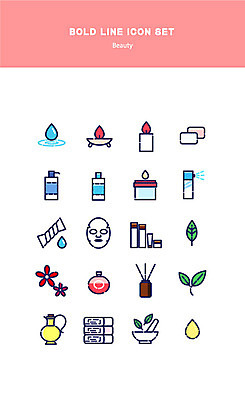 아이콘 마스크 사람없음 수건 뷰티 스파 마사지 미용사 피부 유기농 아로마 비누 샴푸 에스테틱 볼드라인 2D아이콘 AI파일 직업 웰빙 신체부위 위생용품 라인아이콘 파일형식 벡터