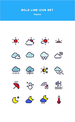 구름 아이콘 눈사람 바람 날씨 사람없음 맑음 눈 비 야간 흐림 기온 볼드라인 2D아이콘 AI파일 자연요소 라인아이콘 파일형식 벡터