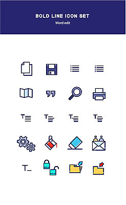 아이콘 편집 비즈니스 돋보기 사람없음 플로피디스크 인쇄 저장 문서 파일 설정 볼드라인 2D아이콘 AI파일 라인아이콘 파일형식 벡터