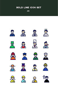 아이콘 직업 여자 남자 기독교 불교 여러명 요리사 유치원 군인 간호사 의사 직장인 경찰 농부 승무원 소방관 주부 정비공 택시기사 볼드라인 2D아이콘 AI파일 교육 종교 다수 사람 의료진 기술자 운전사 구조원 소방 라인아이콘 국군 파일형식 벡터
