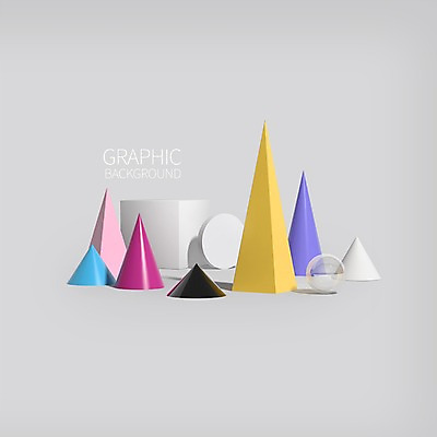 PSD 편집이미지 백그라운드 그래픽백그라운드 사람없음 그래픽 3D 원형 디지털합성 오브젝트 원뿔 삼각뿔 입체도형 메터리얼디자인 메터리얼백그라운드 편집3D 도형 디자인 입체 파일형식